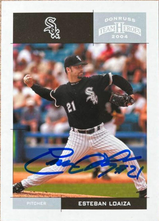 Esteban Loaiza Autographed 2004 Donruss Team Heroes #96