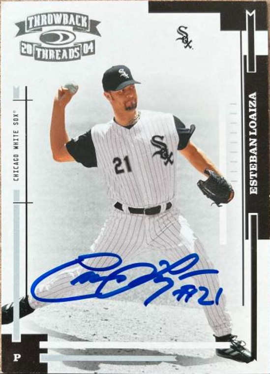 Esteban Loaiza Autographed 2004 Donruss Throwback Threads #46