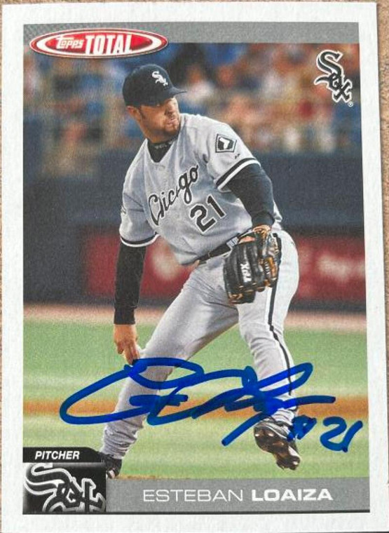 Esteban Loaiza Autographed 2004 Topps Total #510