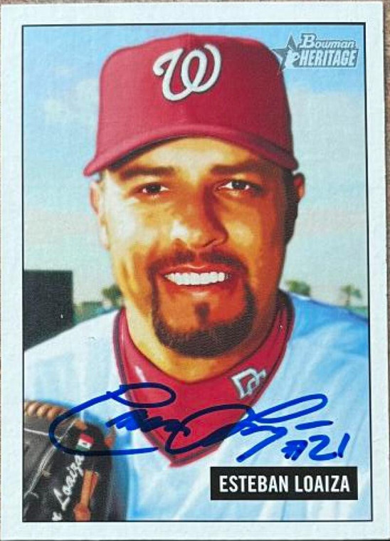 Esteban Loaiza Autographed 2005 Bowman #95