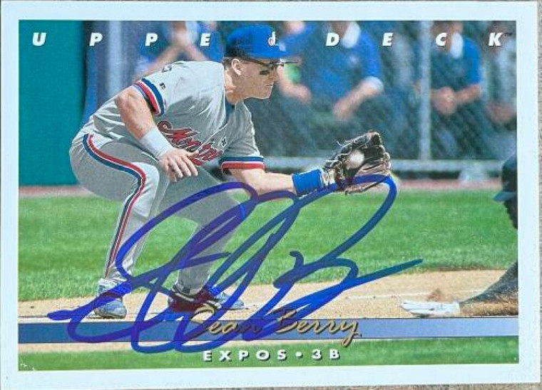 Sean Berry Autographed 1993 Upper Deck #644