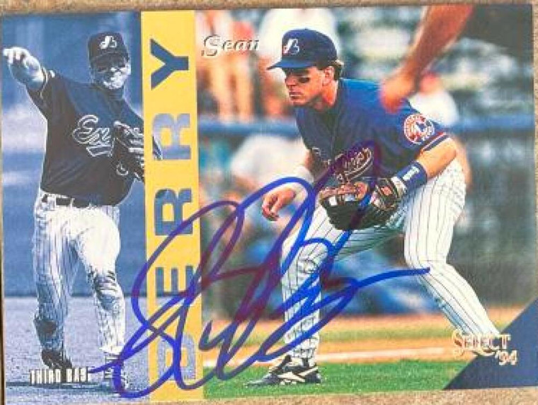 Sean Berry Autographed 1994 Score Select #373