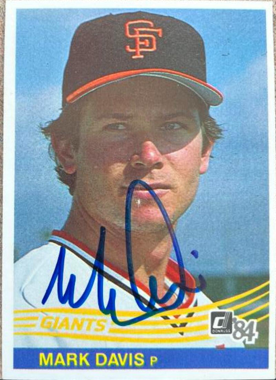 Mark Davis Autographed 1984 Donruss #201