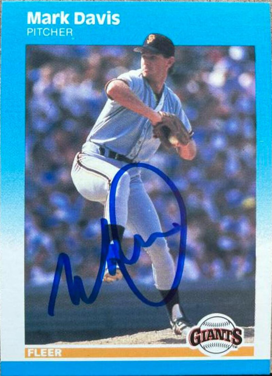 Mark Davis Autographed 1987 Fleer #271