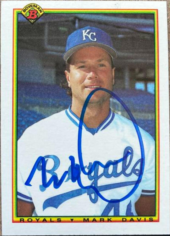 Mark Davis Autographed 1990 Bowman #369