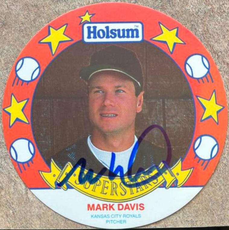 Mark Davis Autographed 1990 Holsum Discs #6