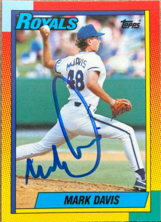 Mark Davis Autographed 1990 Topps Traded #24T