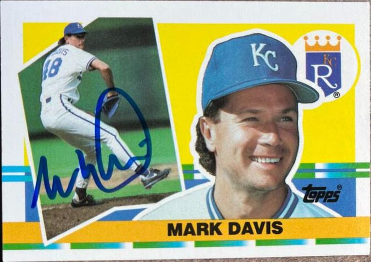 Mark Davis Autographed 1990 Topps Big #312