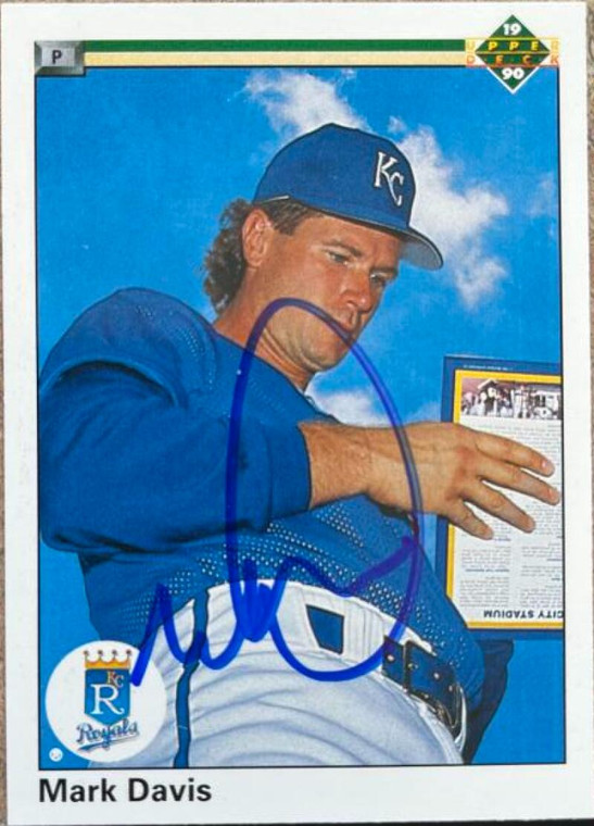 Mark Davis Autographed 1990 Upper Deck #710