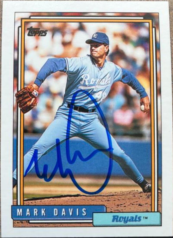 Mark Davis Autographed 1992 Topps #766