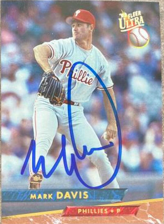 Mark Davis Autographed 1993 Fleer Ultra #437