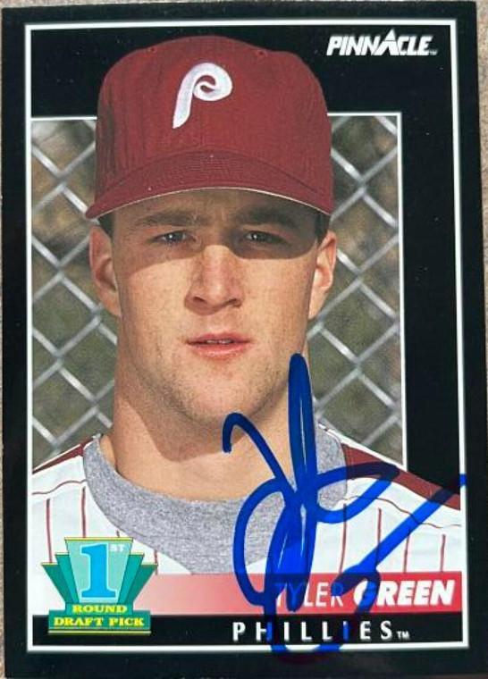 Tyler Green Autographed 1992 Pinnacle #303