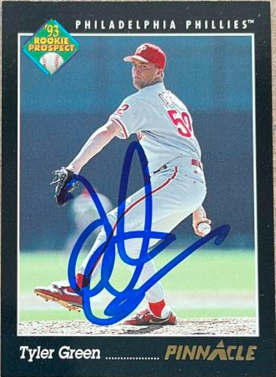 Tyler Green Autographed 1993 Pinnacle #581