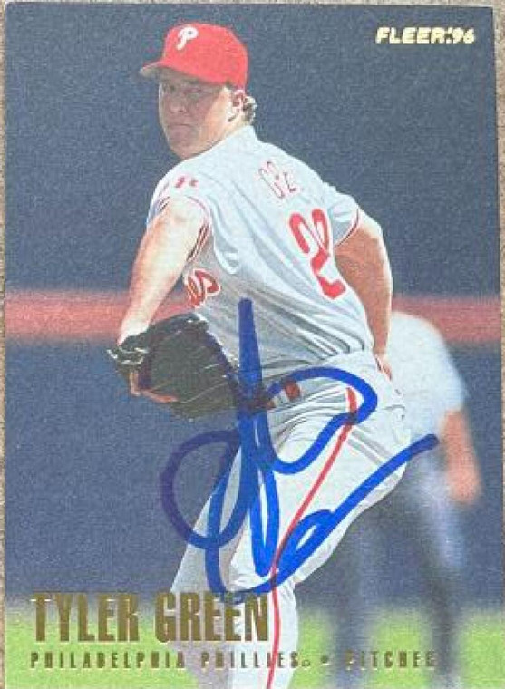 Tyler Green Autographed 1996 Fleer #498