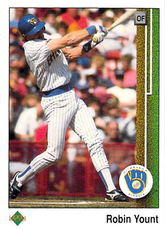 1989 Upper Deck #285 Robin Yount VG Milwaukee Brewers 