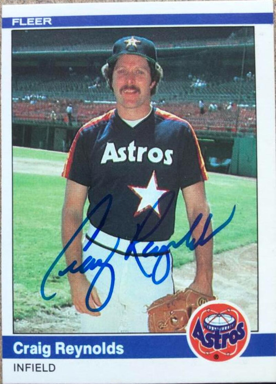 Craig Reynolds Autographed 1984 Fleer #237