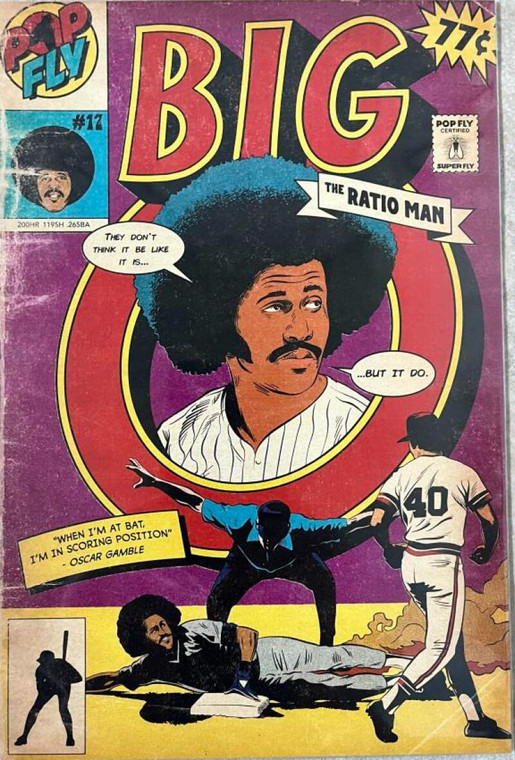 Oscar Gamble -Big O (The Ratio Man) - Pop Fly Pop Shop Daniel Jacob Horine Comic Book Art LE/376