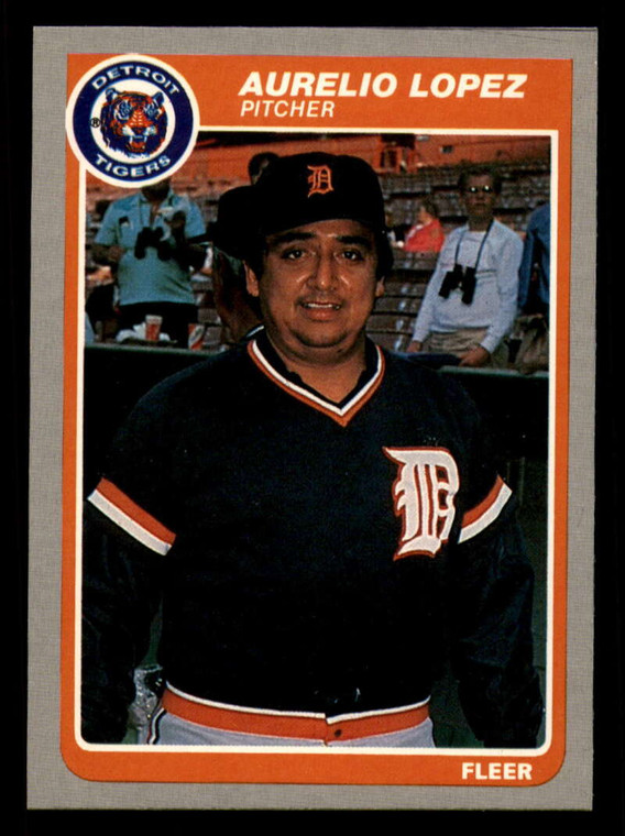 1985 Fleer #16 Aurelio Lopez VG Detroit Tigers 