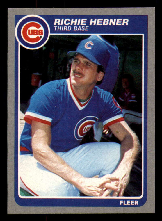 1985 Fleer #59 Richie Hebner VG Chicago Cubs 