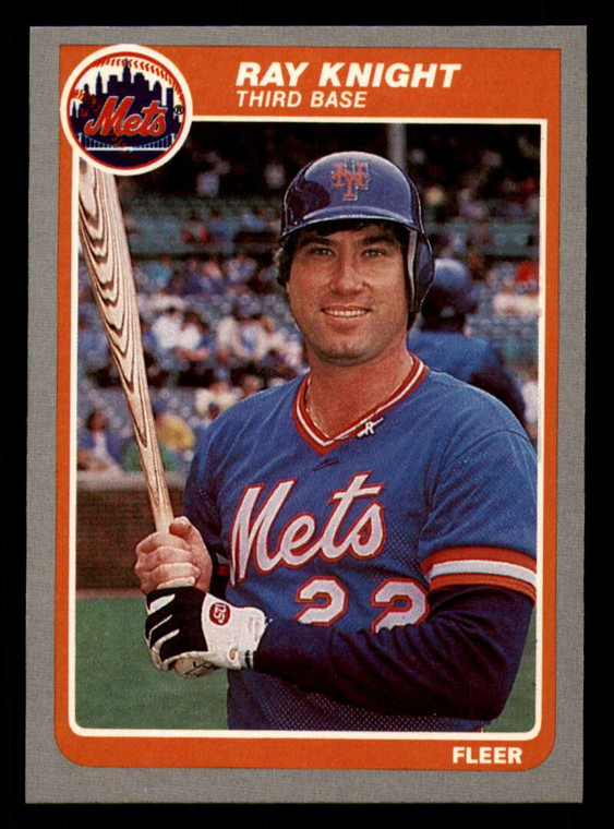 1985 Fleer #86 Ray Knight VG New York Mets 