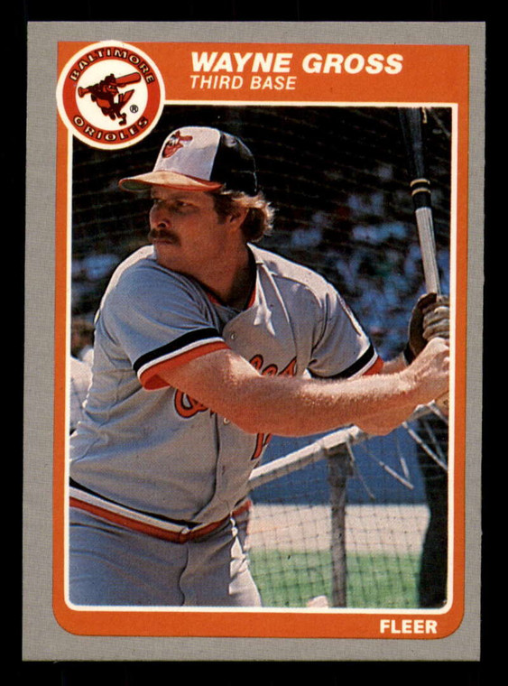 1985 Fleer #179 Wayne Gross VG Baltimore Orioles 