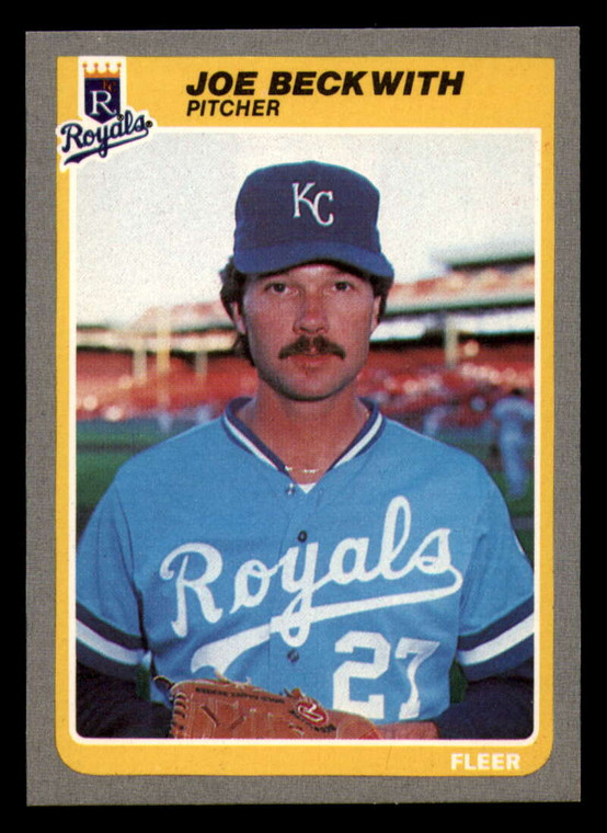 1985 Fleer #197 Joe Beckwith VG Kansas City Royals 
