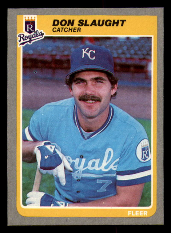 1985 Fleer #214 Don Slaught VG Kansas City Royals 