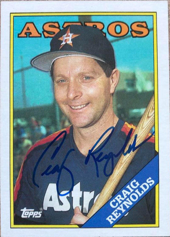 Craig Reynolds Autographed 1988 Topps #557