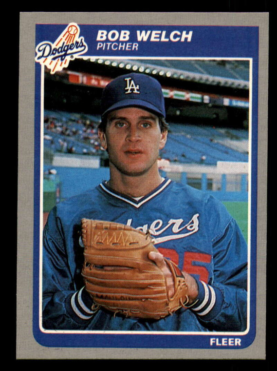 1985 Fleer #388 Bob Welch VG Los Angeles Dodgers 