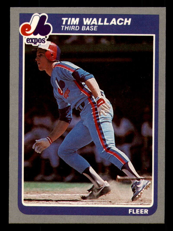 1985 Fleer #412 Tim Wallach VG Montreal Expos 