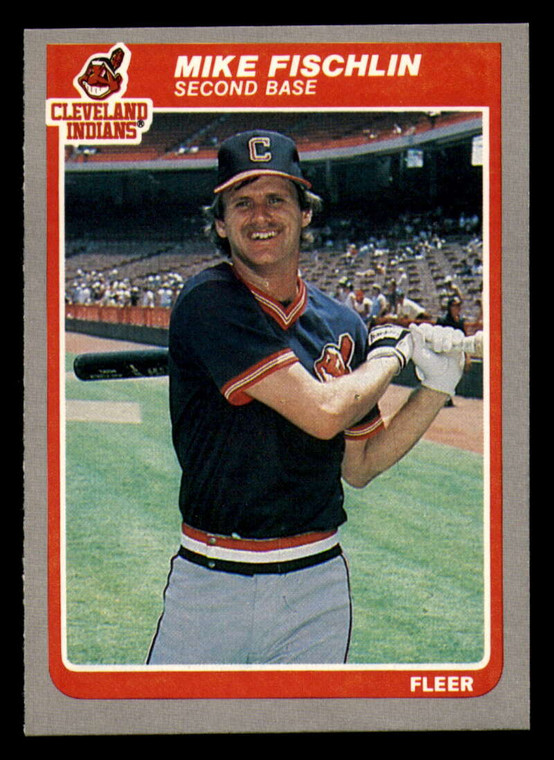 1985 Fleer #447 Mike Fischlin VG Cleveland Indians 