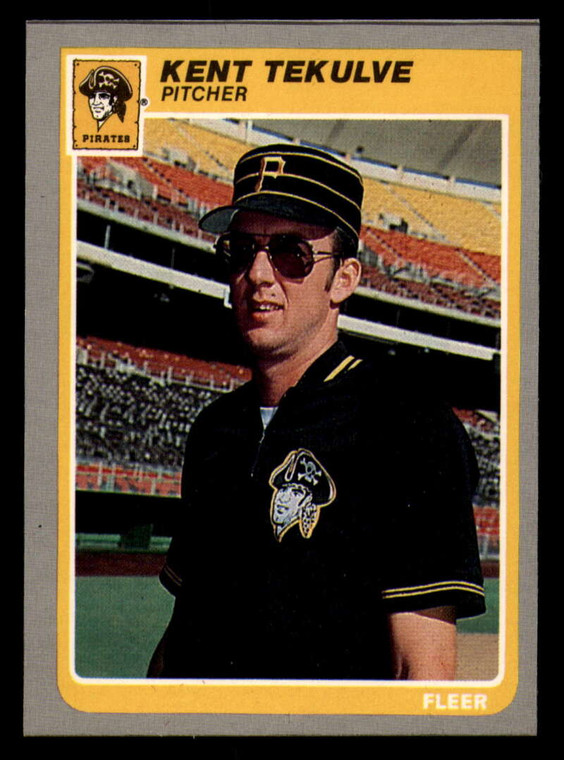 1985 Fleer #477 Kent Tekulve VG Pittsburgh Pirates 