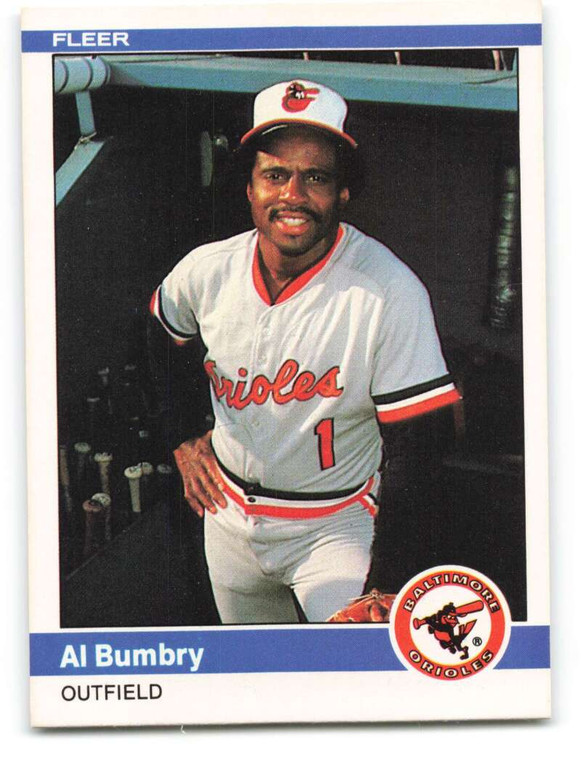 1984 Fleer #2 Al Bumbry VG Baltimore Orioles 