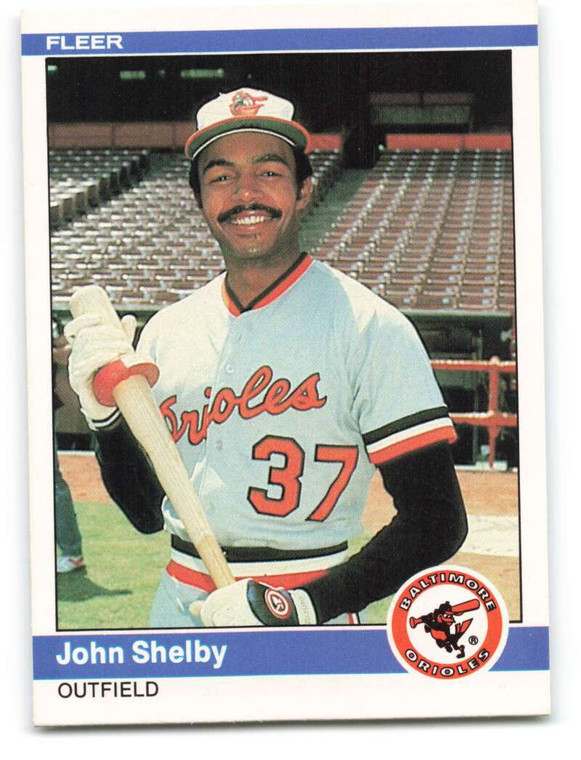 1984 Fleer #20 John Shelby VG Baltimore Orioles 