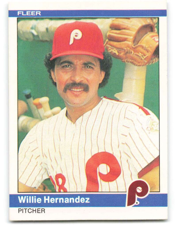 1984 Fleer #34 Willie Hernandez VG Philadelphia Phillies 