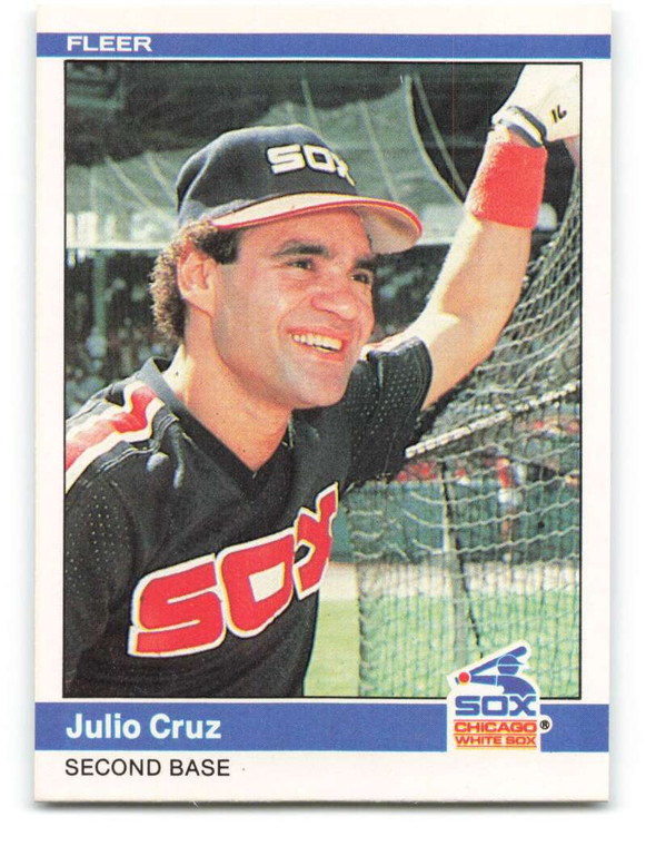 1984 Fleer #55 Julio Cruz VG Chicago White Sox 