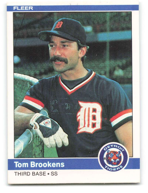 1984 Fleer #78 Tom Brookens VG Detroit Tigers 