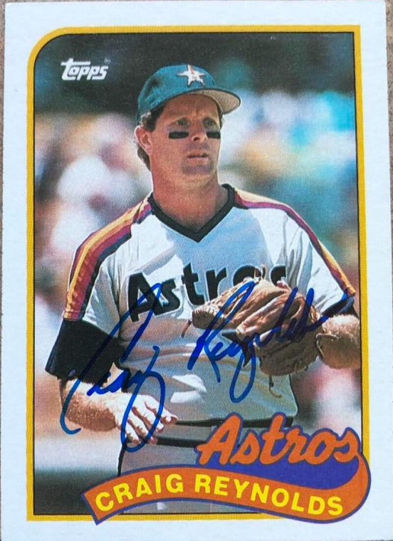 Craig Reynolds Autographed 1989 Topps #428