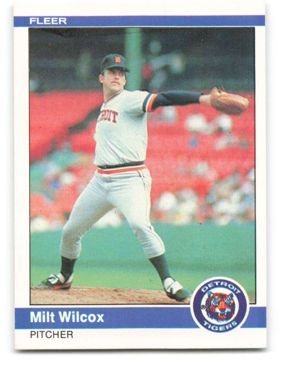 1984 Fleer #93 Milt Wilcox VG Detroit Tigers 
