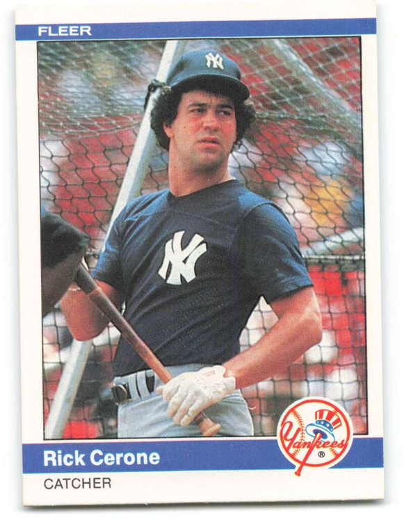 1984 Fleer #121 Rick Cerone VG New York Yankees 