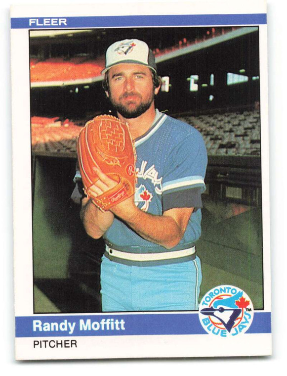 1984 Fleer #163 Randy Moffitt VG Toronto Blue Jays 