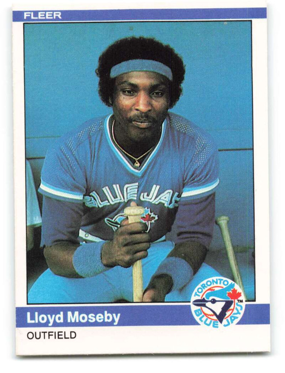 1984 Fleer #164 Lloyd Moseby VG Toronto Blue Jays 
