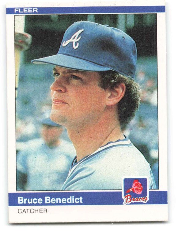 1984 Fleer #172 Bruce Benedict VG Atlanta Braves 