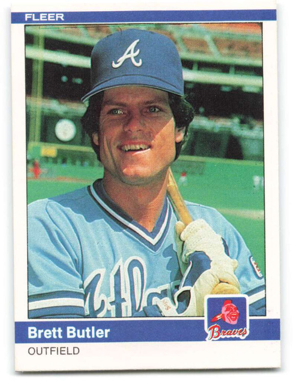 1984 Fleer #173 Brett Butler VG Atlanta Braves 