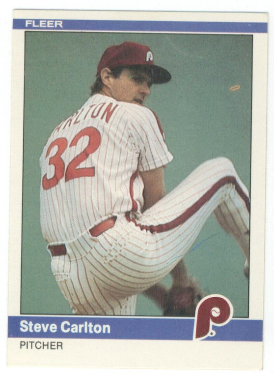 1984 Fleer #25 Steve Carlton VG Philadelphia Phillies 