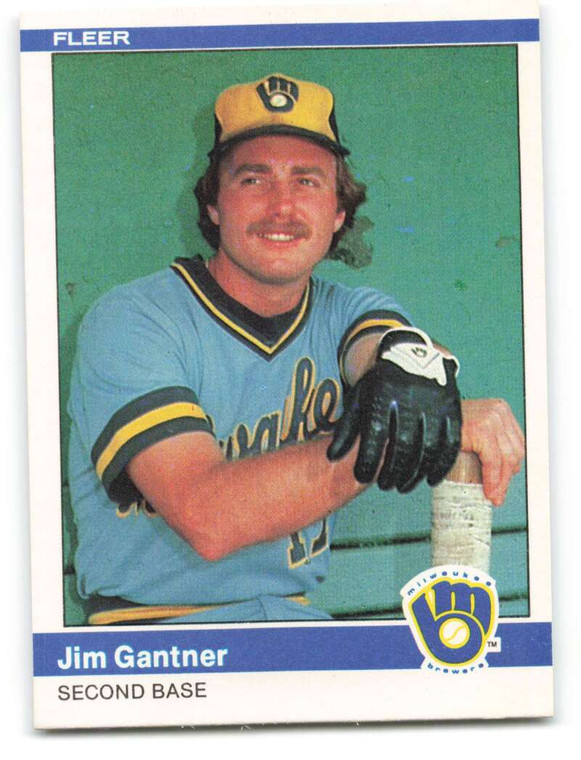 1984 Fleer #200 Jim Gantner VG Milwaukee Brewers 