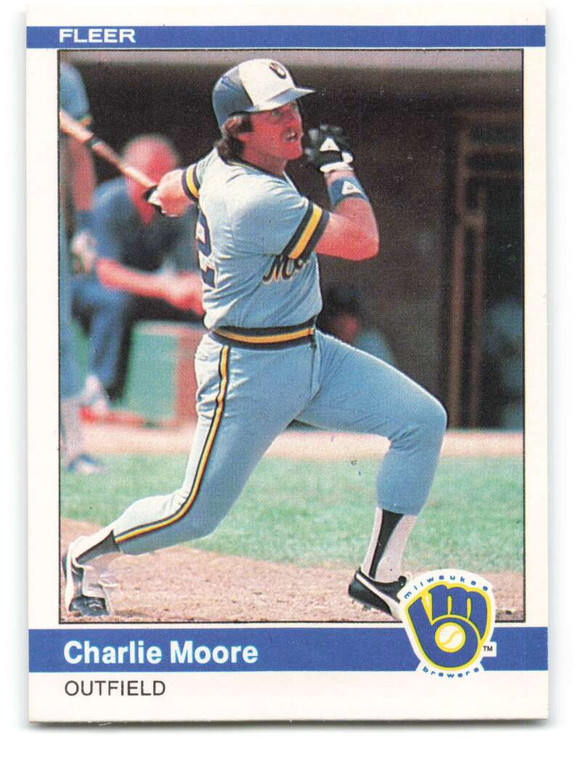 1984 Fleer #209 Charlie Moore VG Milwaukee Brewers 