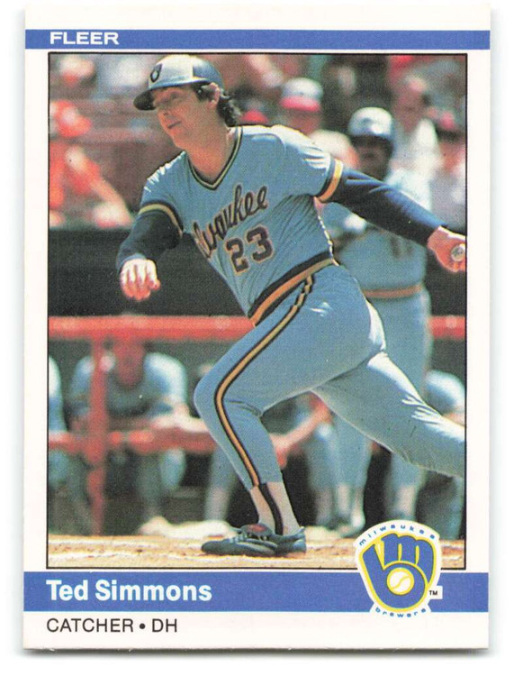 1984 Fleer #213 Ted Simmons VG Milwaukee Brewers 