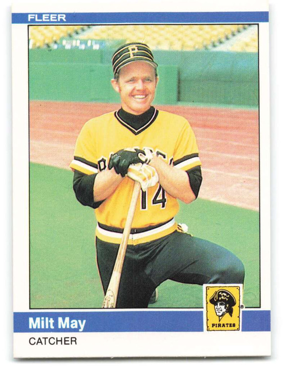 1984 Fleer #254 Milt May VG Pittsburgh Pirates 