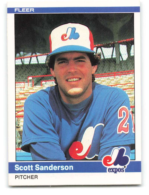 1984 Fleer #285 Scott Sanderson VG Montreal Expos 